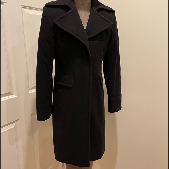 Nine West Black Wool Trench Coat
